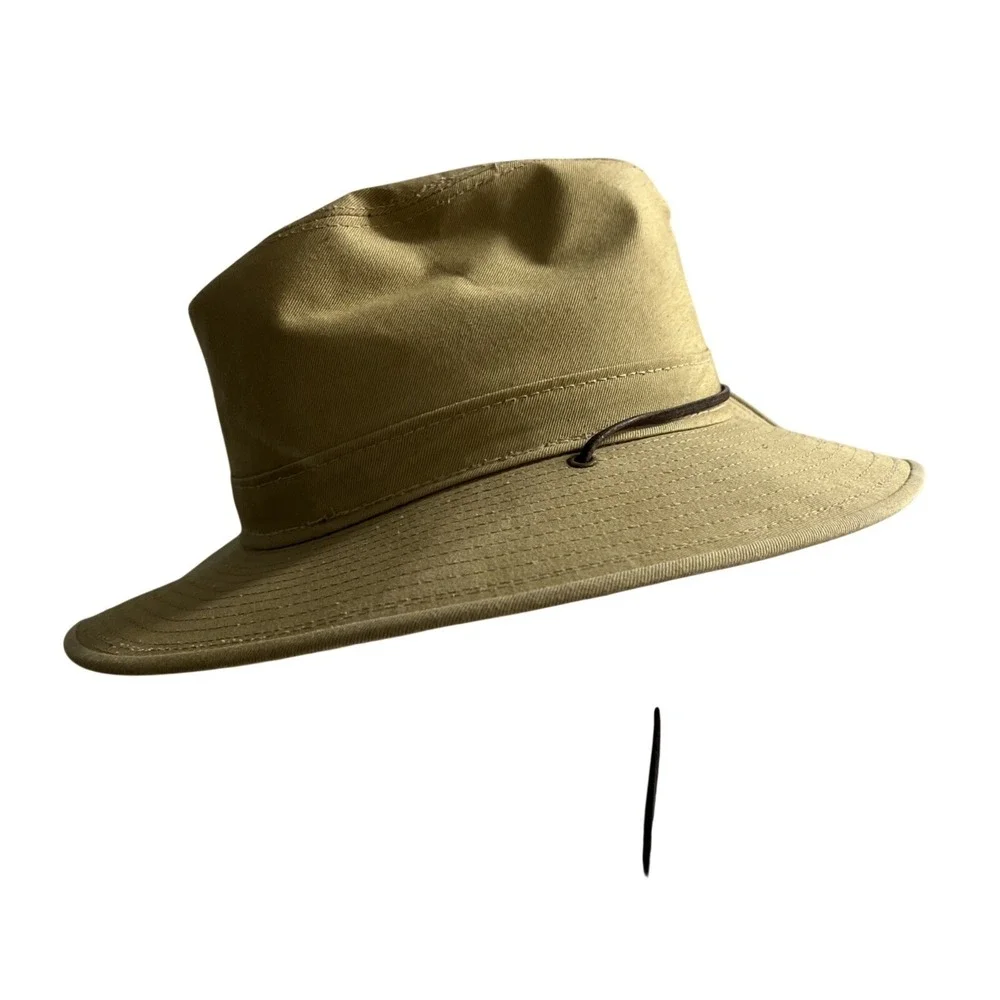 Hensel Oswego Aussie Boonie Hat Brown Cotton Snap Brim Size M‎ Outdoor Hiking
